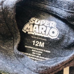 Super Mario baby boy shirt sz 12 months